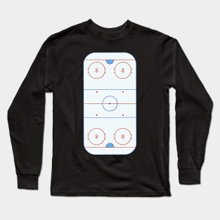 Hockey rink diagram Long Sleeve T-Shirt